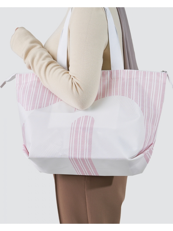 CASUAL SHOPPER BAG - DUSTY PINK