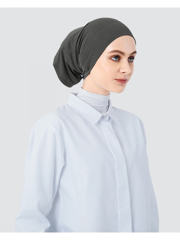 INNER SNOWCAP BASIC - DARKEST GREY-RED