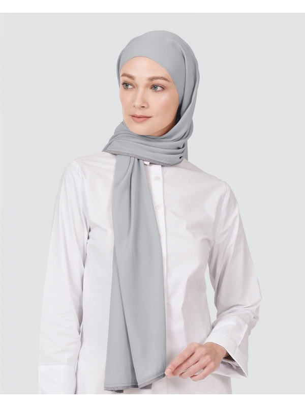 KATE PLAIN - PALE LIGHT GREY-BLUE