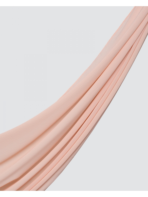 LINIA LINE CHIFFON SHAWL - LIGHT PALE PEACH