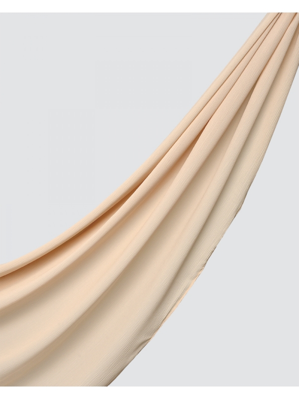LINIA LINE CHIFFON SHAWL - MEDIUM CREAM