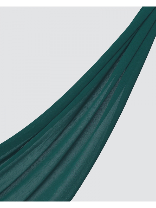 LINIA LINE CHIFFON SHAWL - MEDIUM GREEN-TEAL