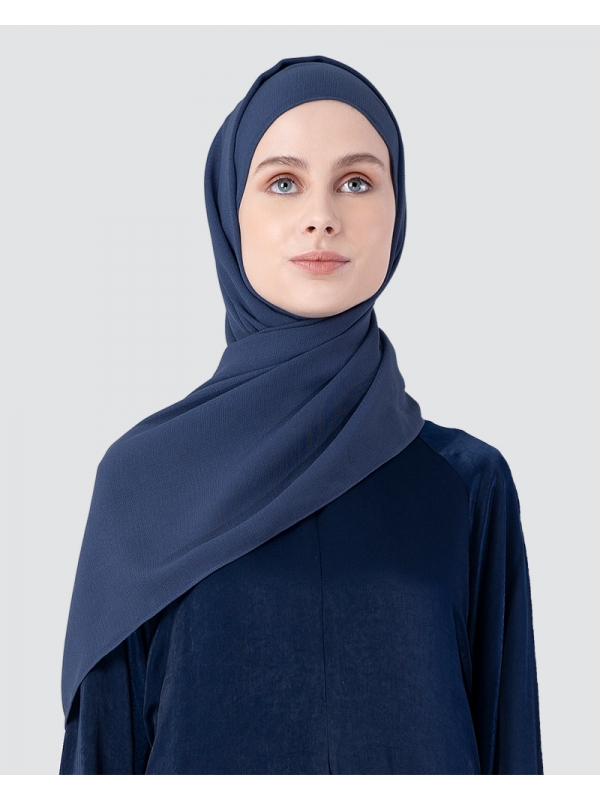 MILDA SHAWL - DARK PEACOAT BLUE