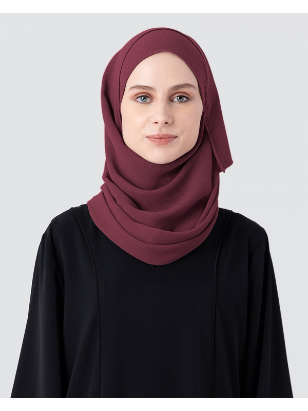 MILDA SHAWL - DARK RED