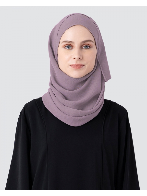 MILDA SHAWL - MEDIUM DUSTY MAUVE-PURPLE