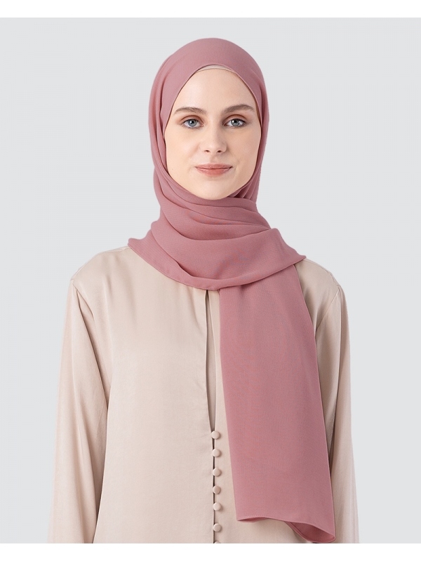 MILDA SHAWL - MEDIUM DUSTY PALE RED