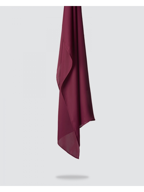 SWARA SATIN SHAWL - BRIGHT DUSTY RASPBERRY