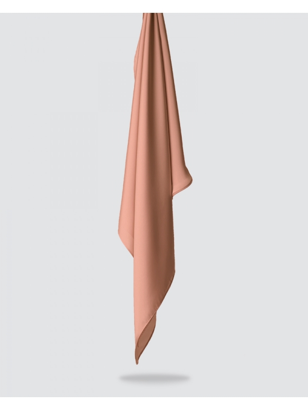 SWARA SATIN SHAWL - DUSTY DEEP CORAL