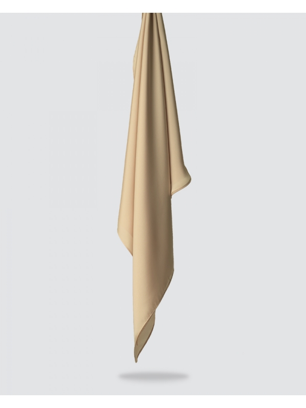 SWARA SATIN SHAWL - PALE BROWN-PEACH