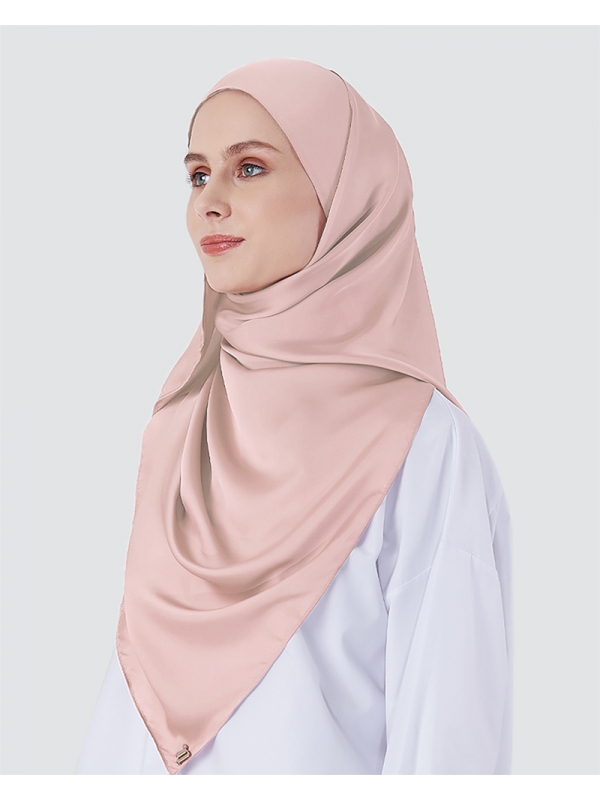 SWARA SATIN SHAWL - PEACH