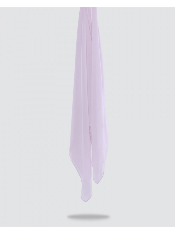 YASMINE WOOL CHIFFON SQUARE - LIGHT POWDER LAVENDER