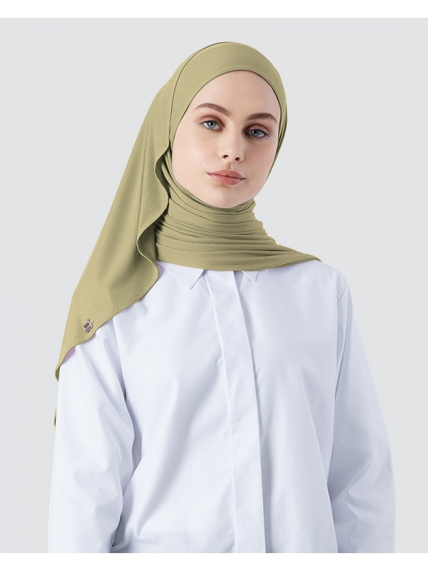 YURI STRETCH KNIT - BRIGHT DUSTY GREEN TEA