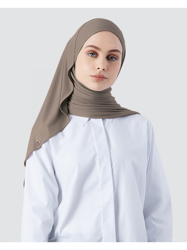 YURI STRETCH KNIT - LIGHT BROWN NUT