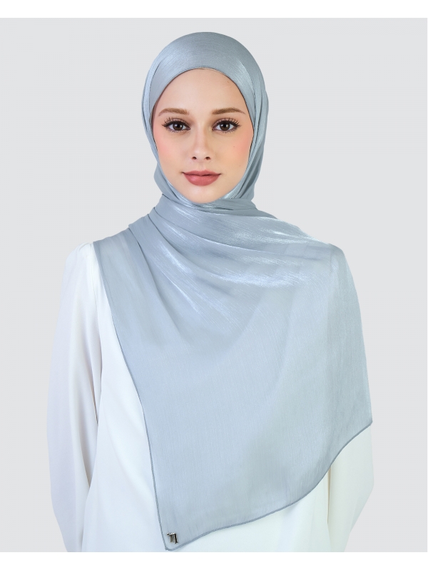 ALAIA CHIFFON SHAWL - OCEAN