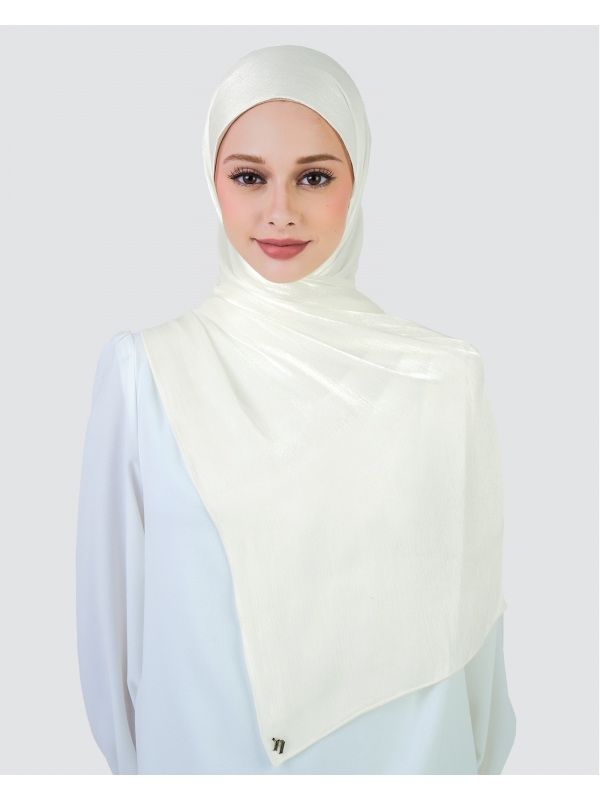 ALAIA CHIFFON SHAWL - WHITE