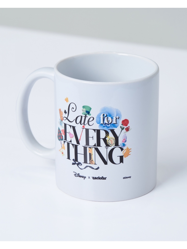 DISNEY X NAELOFAR - ALICE IN WONDERLAND LATE MUG - WHITE
