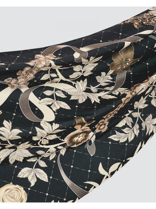 DISNEY X NAELOFAR - ALICE IN WONDERLAND SHAWL - BLACK