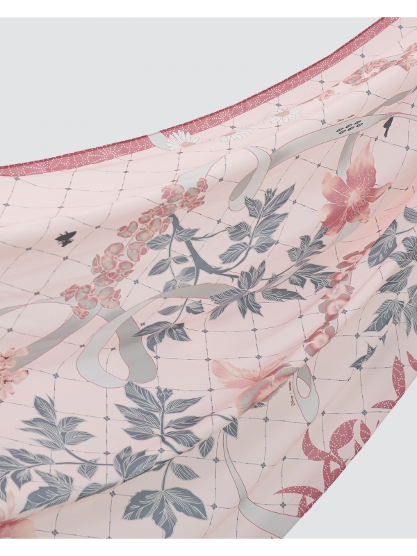DISNEY X NAELOFAR - ALICE IN WONDERLAND SHAWL - PINK