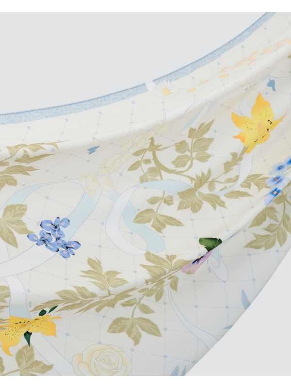 DISNEY X NAELOFAR - ALICE IN WONDERLAND SHAWL - VANILLA