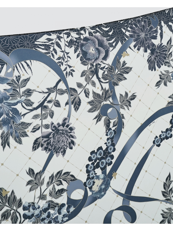 DISNEY X NAELOFAR - ALICE IN WONDERLAND SQUARE - IVORY BLUE