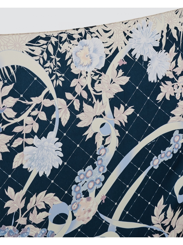 DISNEY X NAELOFAR - ALICE IN WONDERLAND SQUARE - NAVY BLUE