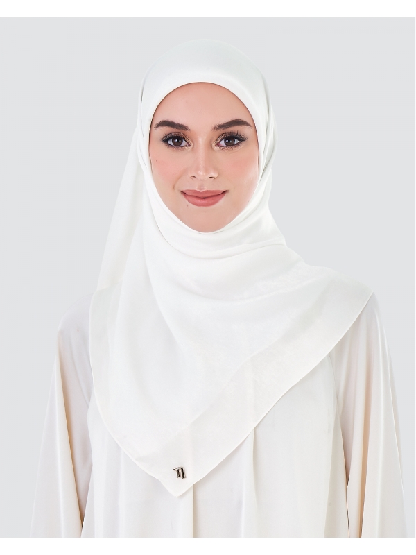 ASHA SATIN SQUARE - WHITE