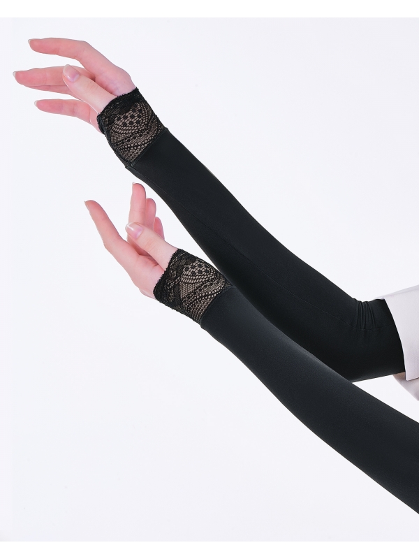 NWEAR AURA LACE HAND SOCKS - BLACK