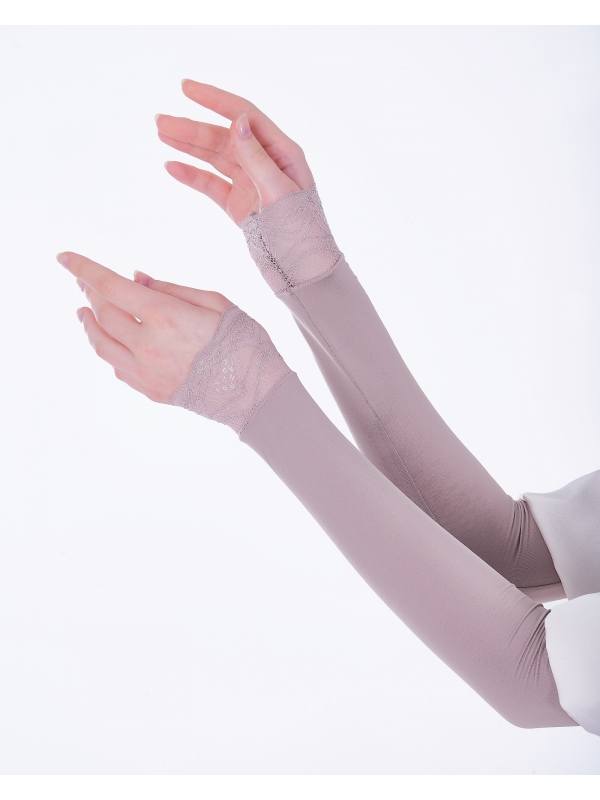 NWEAR AURA LACE HAND SOCKS - BRIDAL ROSE
