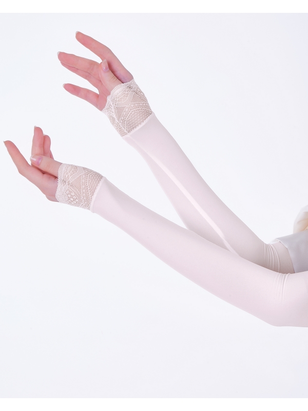 NWEAR AURA LACE HAND SOCKS - PALE PINK