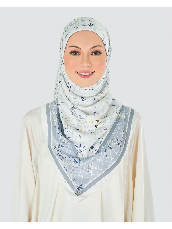 BAMBOO TRELLIS SATIN SQUARE - PEARL