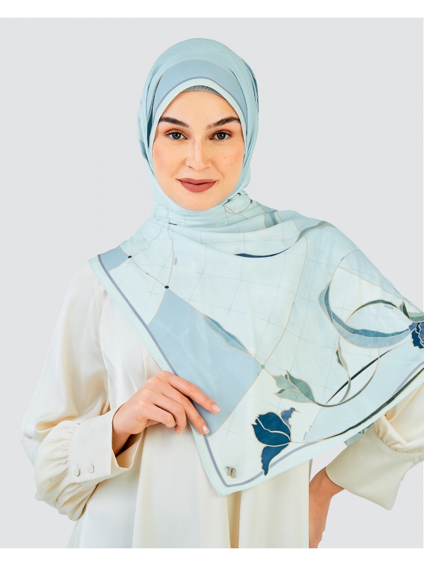 CAHAYA KRISTAL SHAWL - BLUE IVY