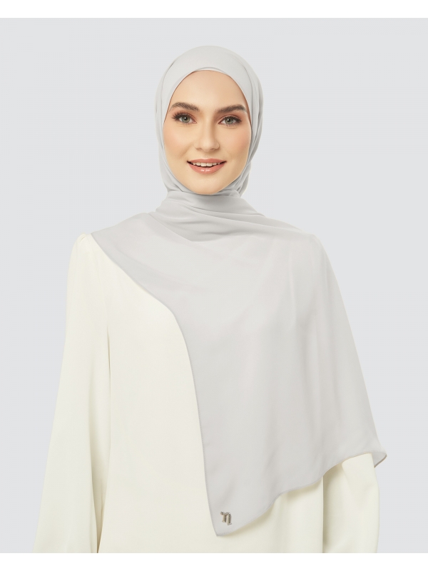 CLOUD CHIFFON SHAWL - SMOKE