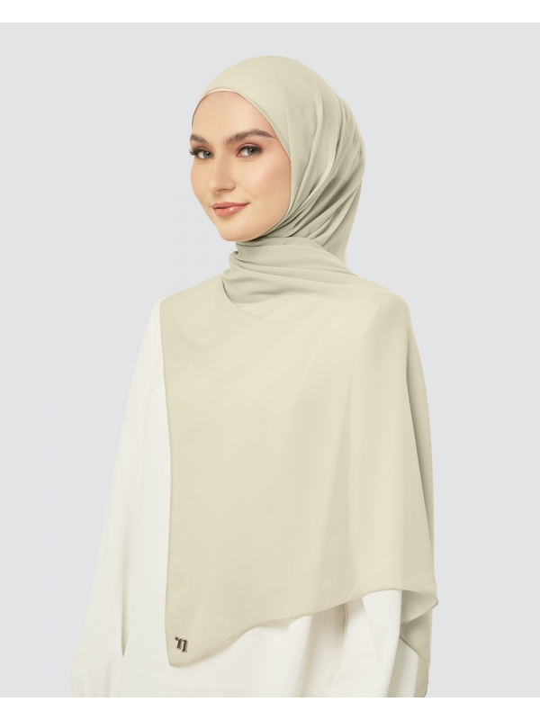 CLOUD CHIFFON SHAWL - WHEAT