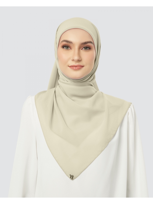 CLOUD CHIFFON SQUARE - WHEAT
