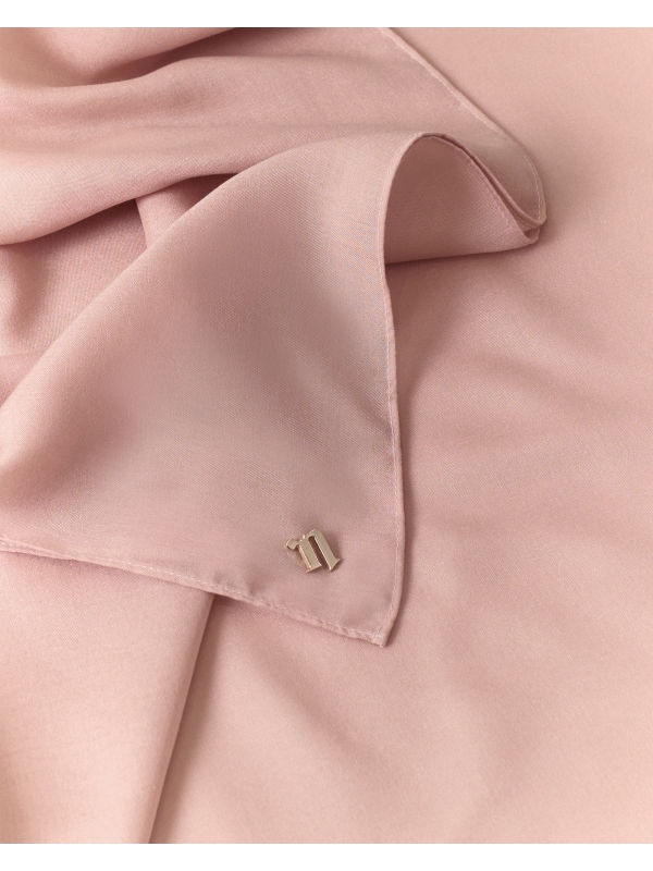 COTTON VOILE SQUARE - CORAL