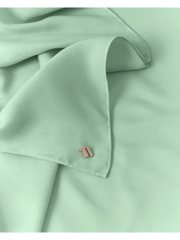 COTTON VOILE SQUARE - GREEN TEA