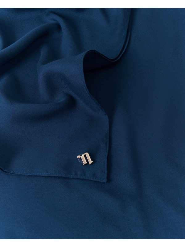 COTTON VOILE SQUARE - MIDNIGHT BLUE