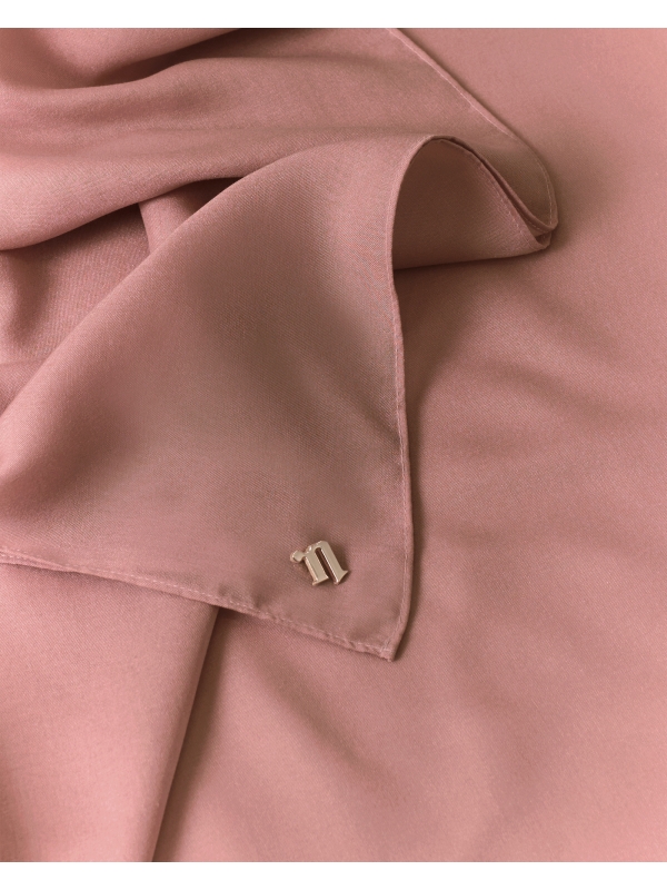 COTTON VOILE SQUARE - ROSE