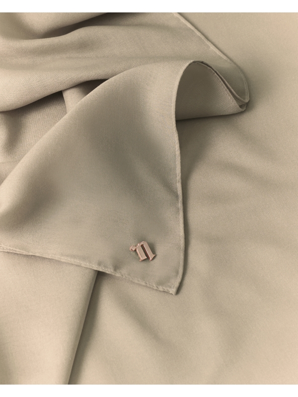 COTTON VOILE SQUARE - TIRAMISU