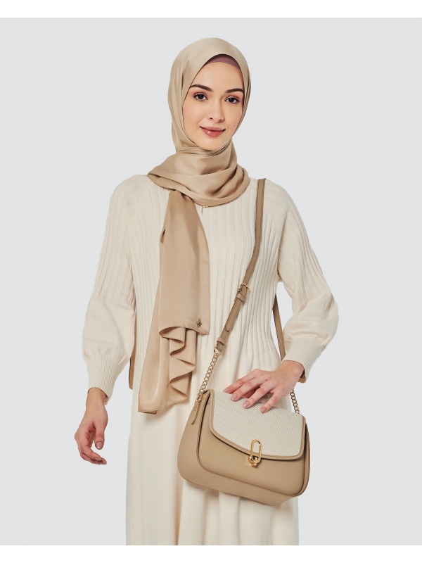 CROSSBODY BAG - CANVAS FLAP EDITION - SAND