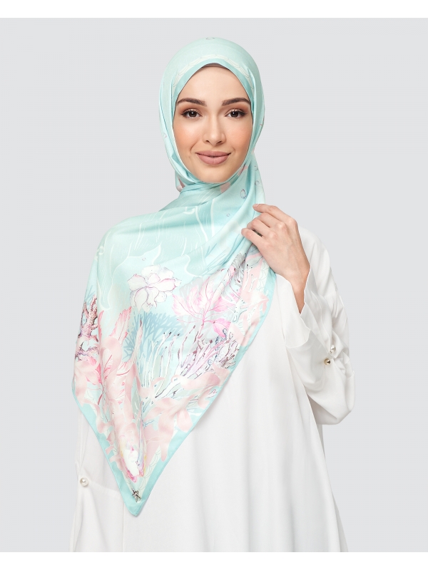 DISNEY X NAELOFAR - THE LITTLE MERMAID SHAWL - LIGHT BLUE