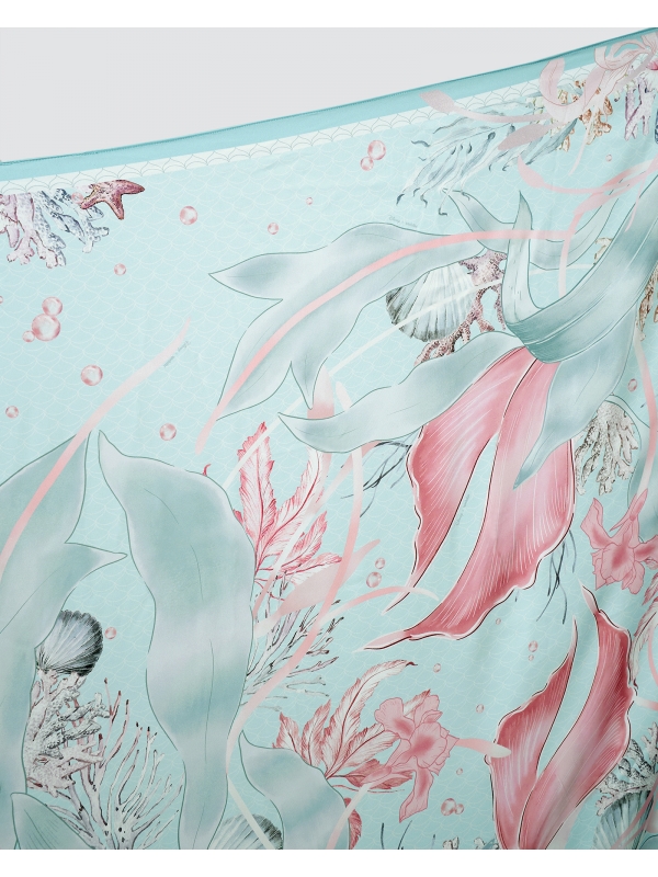 DISNEY X NAELOFAR - THE LITTLE MERMAID SQUARE - LIGHT BLUE