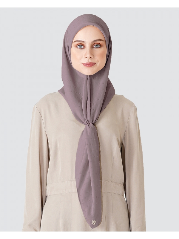 DOTTED SQUARE - PALE MAUVE-PURPLE