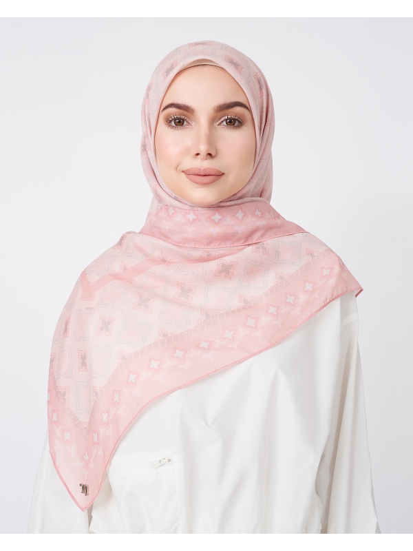 ECHO GEOMETRIC SQUARE - DUSTY CORAL