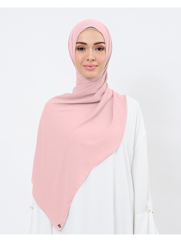 EILA CHIFFON SHAWL - DUSTY SALMON