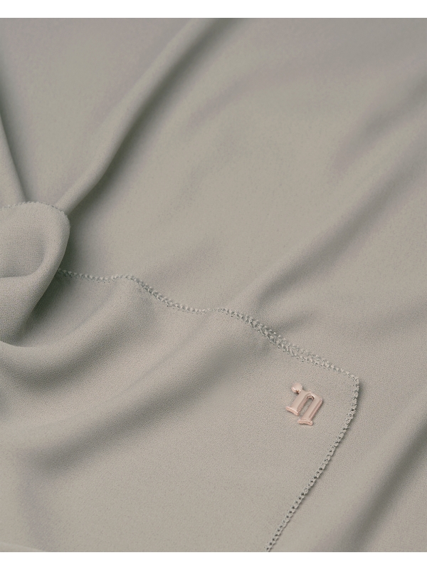 EILA CHIFFON SHAWL - LIGHT GREY