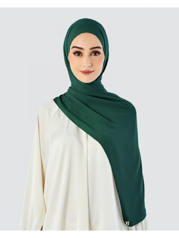 EILA CHIFFON SHAWL - DEEP TEAL