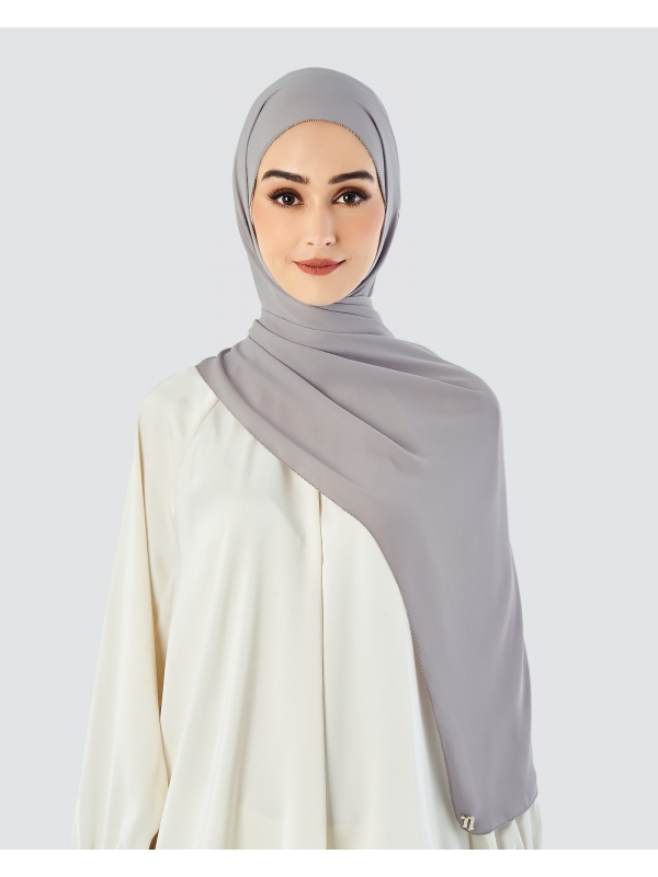 EILA CHIFFON SHAWL - MARBLE
