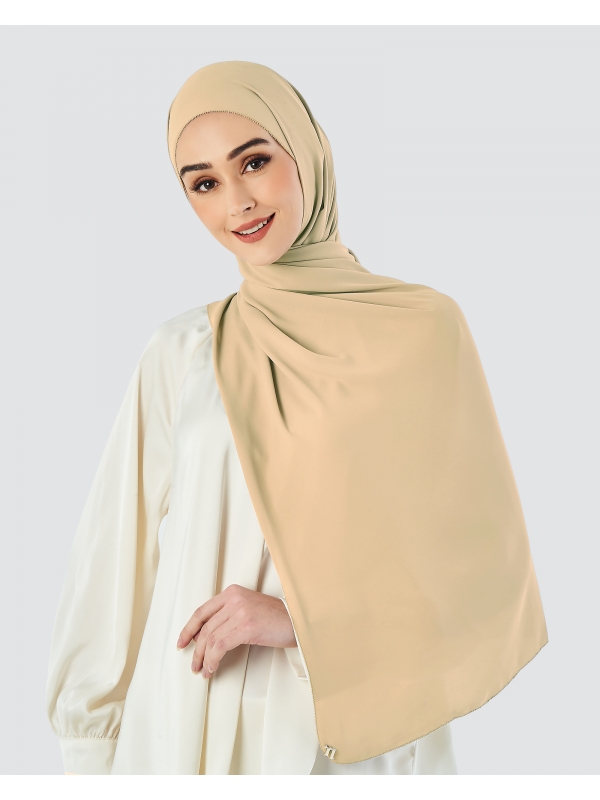EILA CHIFFON SHAWL - SAND