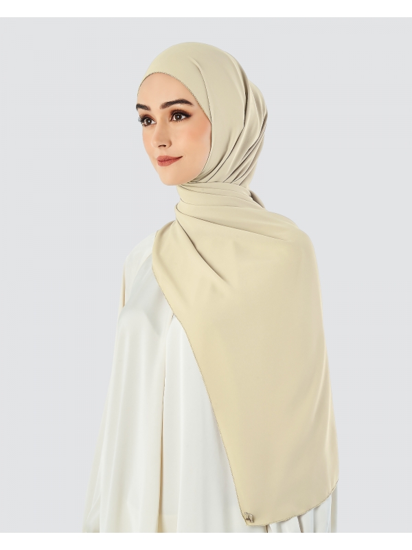 EILA CHIFFON SHAWL - VANILLA